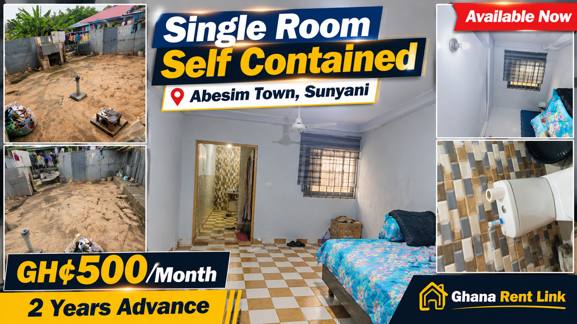 Single Room Self-Contained for Rent at Abesim Town, Sunyani