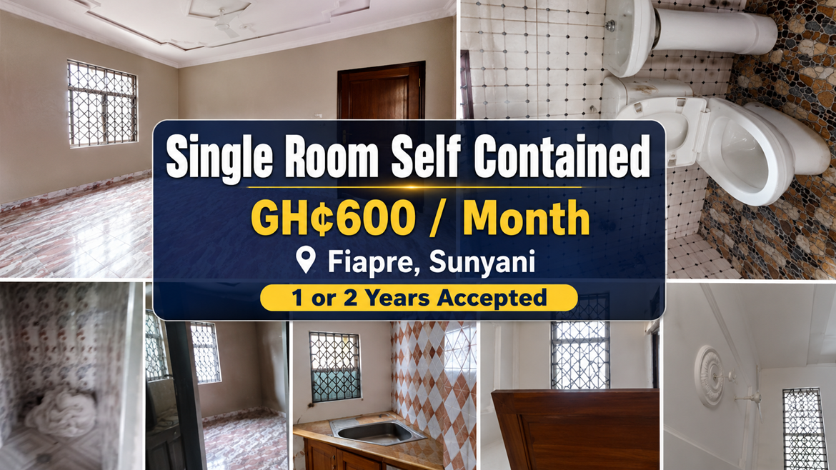 Single Room Self-Contained for Rent at Fiapre, Sunyani