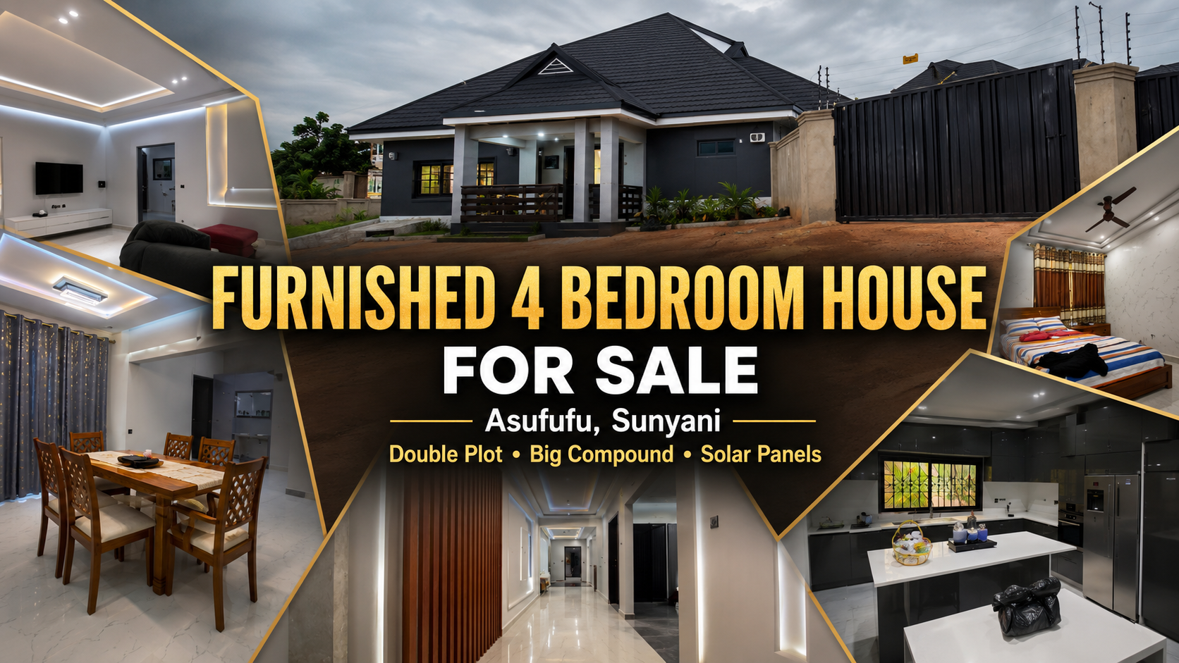Furnished 4-Bedroom House for Sale at Asufufu, Sunyani