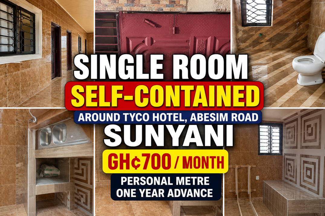 Single Room Self-Contained for Rent at Abesim Road, Sunyani