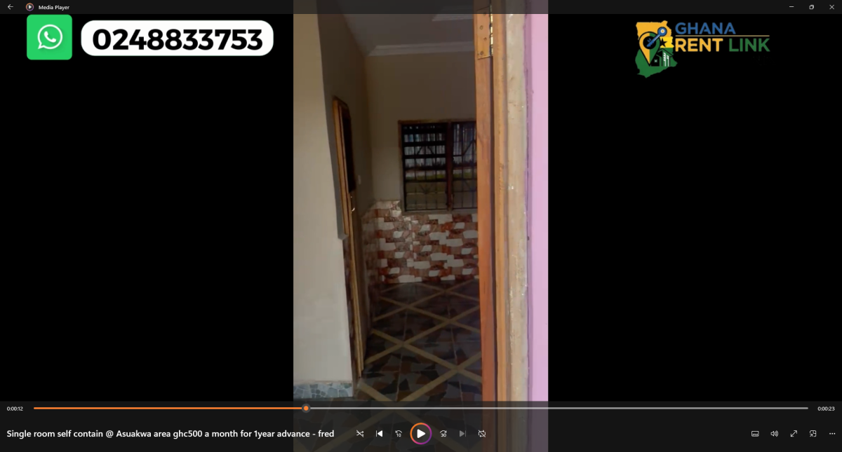 Single Room Self-Contained Apartment for Rent in Asuakwa