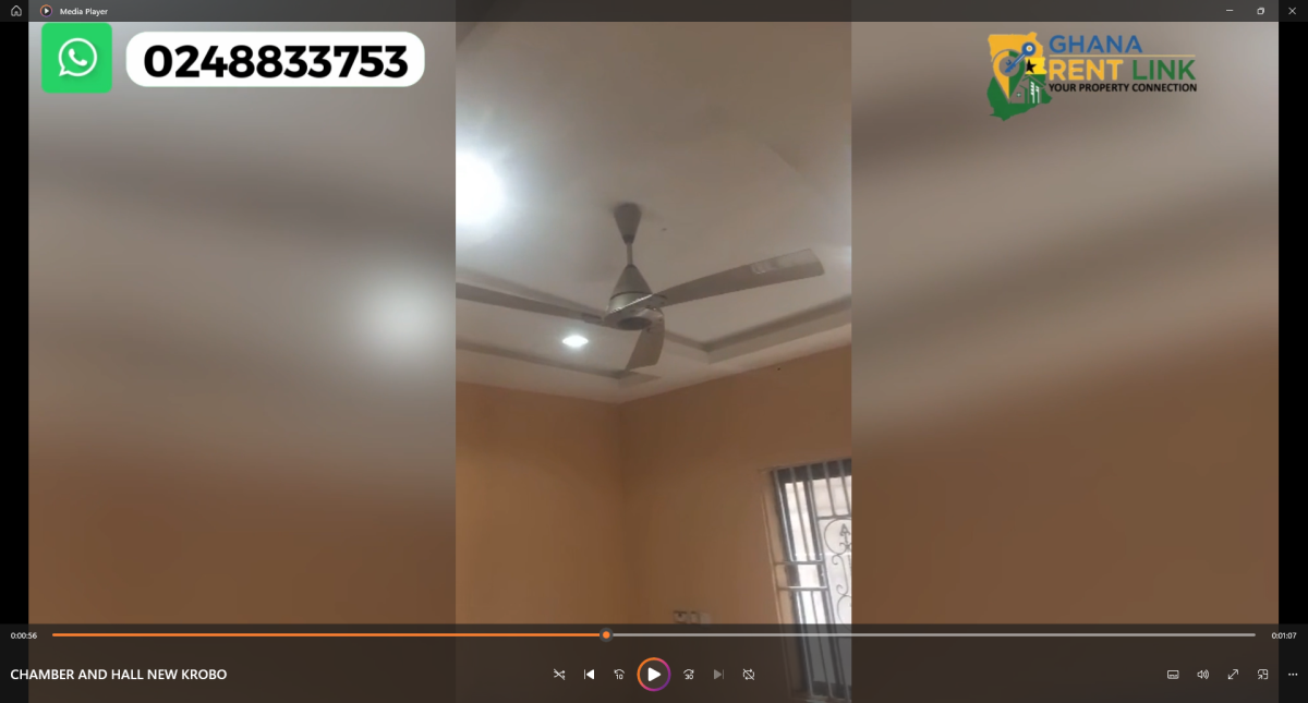 Chamber and Hall Self-Contained for Rent at New Krobo