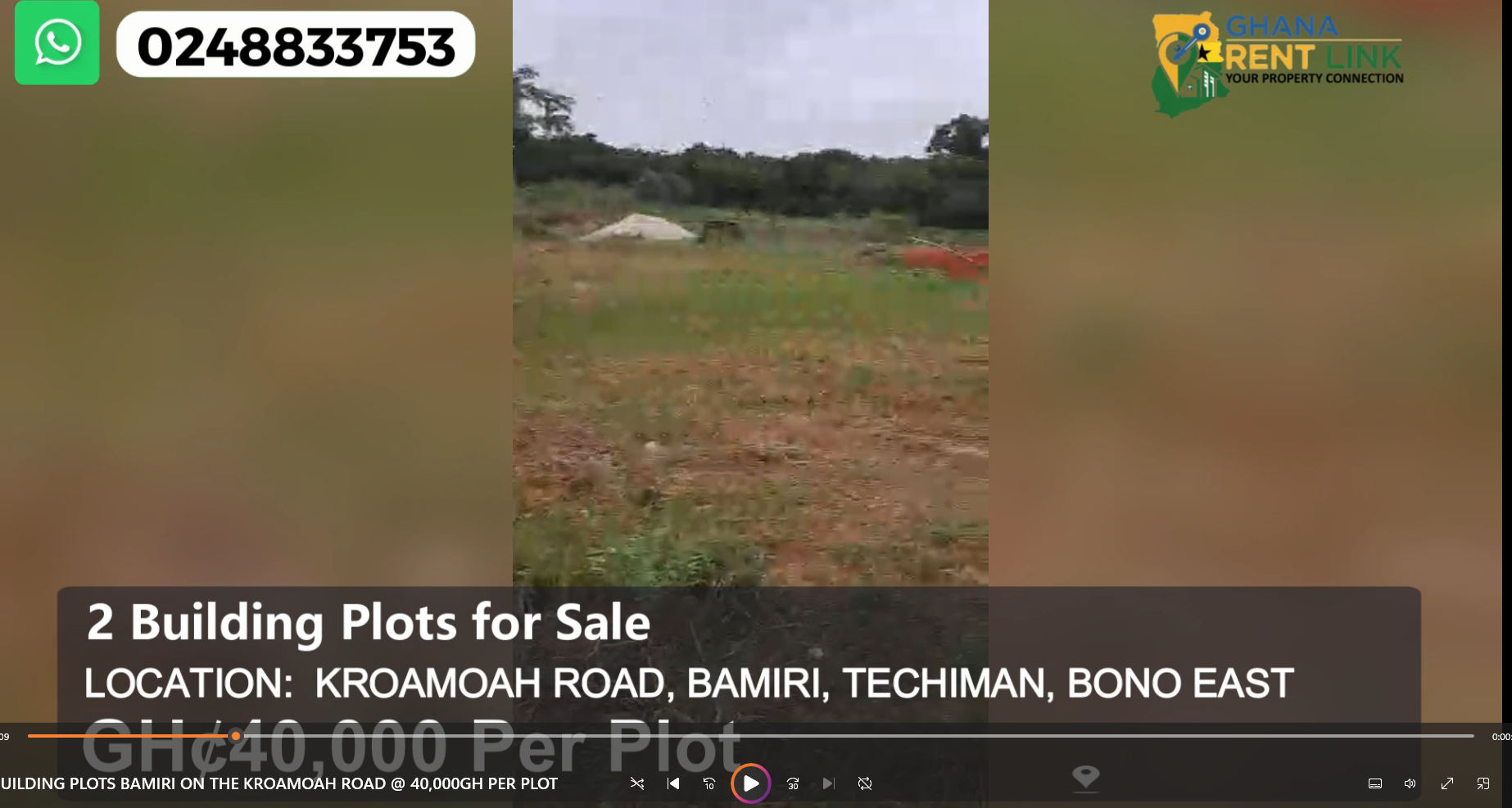2 Building Plots for Sale at Bamiri