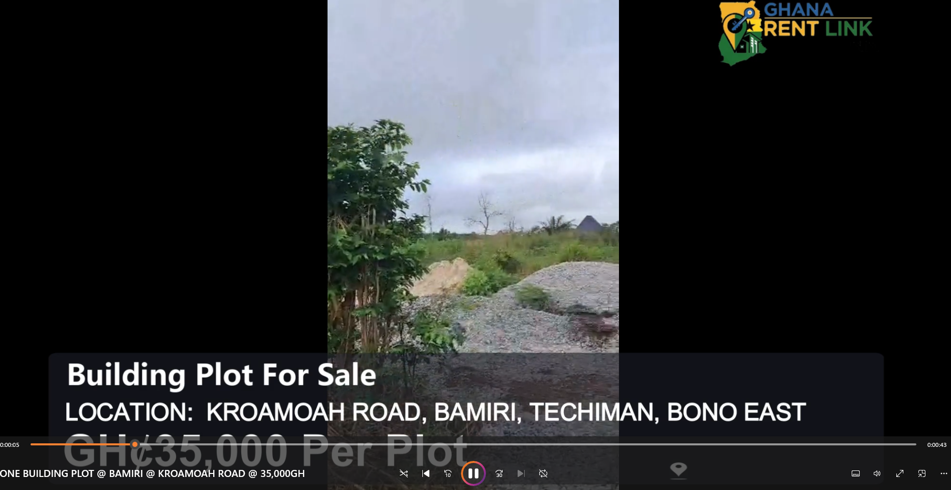 One Building Plot at Bamiri