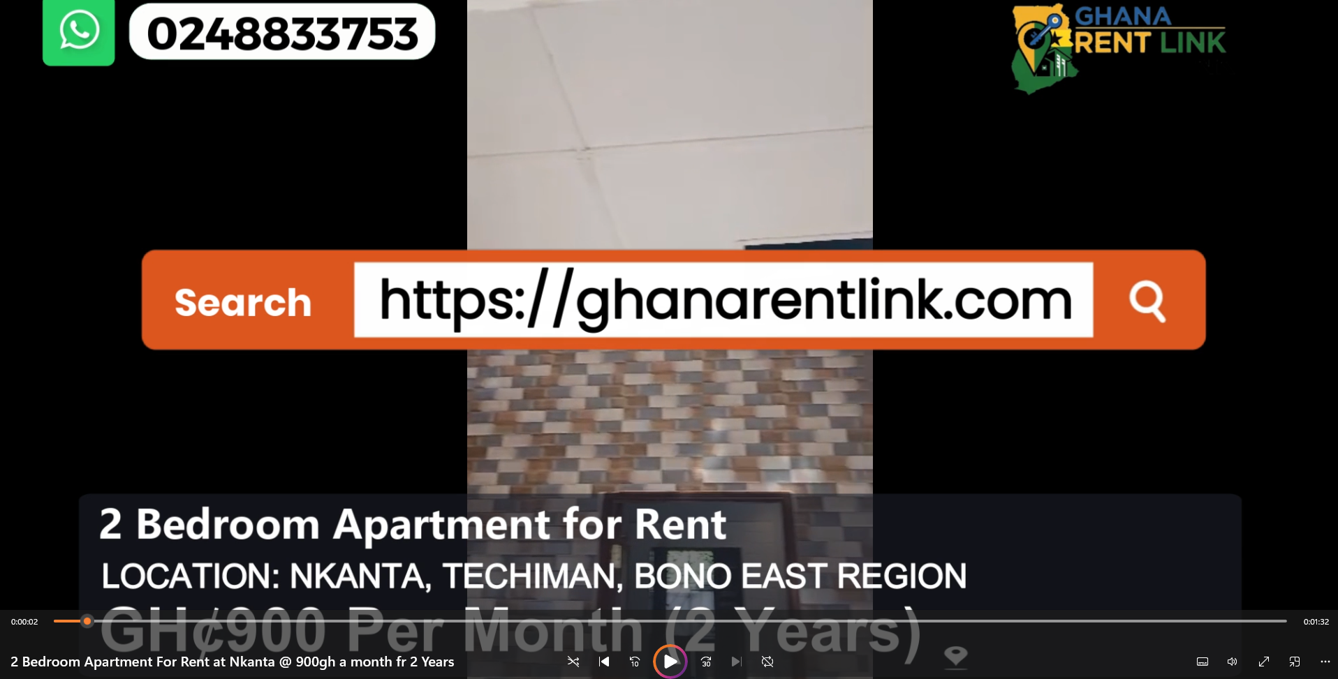 2 Bedroom Apartment for Rent