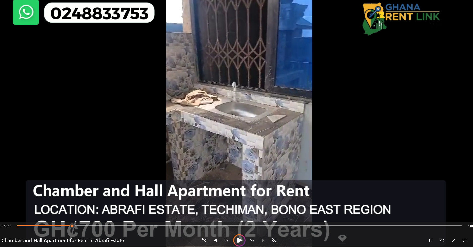 Chamber and Hall Apartment for Rent